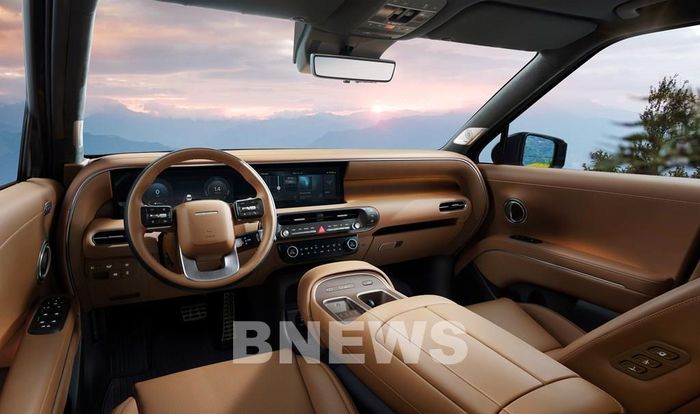 Nội thất Palisade Hybrid hoàn toàn mới cho không gian sống cao cấp được thể hiện xuyên suốt khoang cabin 
