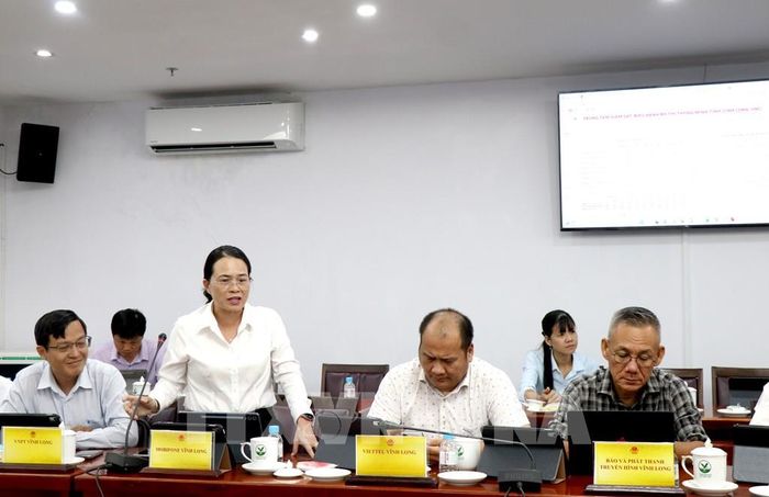 Đại biểu phát biểu thảo luận tại chương trình. Ảnh: Lê Thúy Hằng – TTXVN