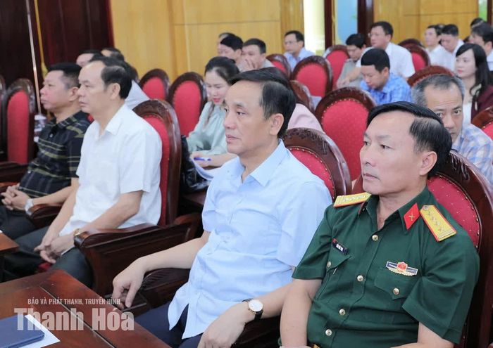 Đại biểu dự tại điểm cầu Tỉnh ủy Thanh Hóa.