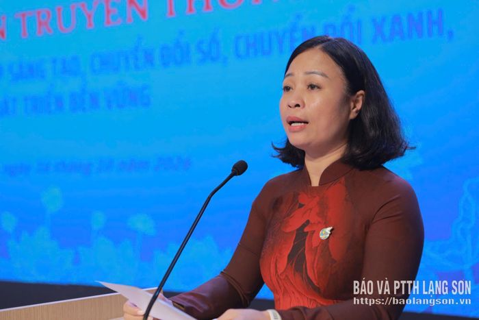 Chủ tịch Hội LHPN tỉnh phát biểu tại diễn đàn