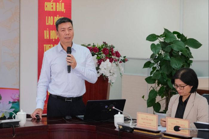 Ông Trần Xuân Đích, Phó Cục trưởng Cục Khởi nghiệp và Doanh nghiệp công nghệ giới thiệu những nội dung trọng tâm của Nghị định số 268/2025/NĐ-CP