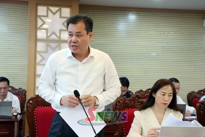 Lãnh đạo Ban Kinh tế - Ngân sách phát biểu ý kiến.