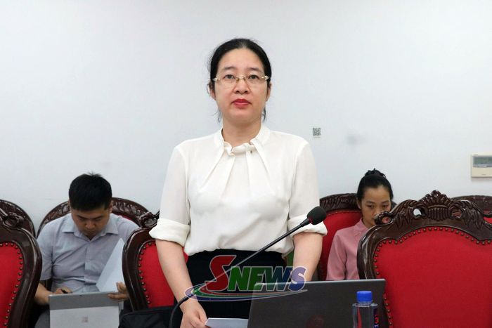 Lãnh đạo Sở Khoa học và Công nghệ phát biểu tại cuộc làm việc