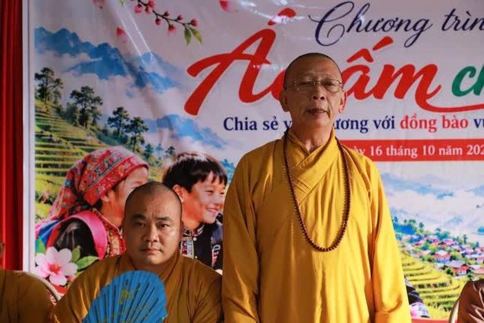 Thượng toạ Thích Quảng Tuấn phát biểu