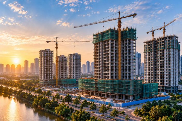 Chi phí lãi vay gia tăng tạo thêm áp lực đối với nghĩa vụ trả nợ của doanh nghiệp bất động sản.