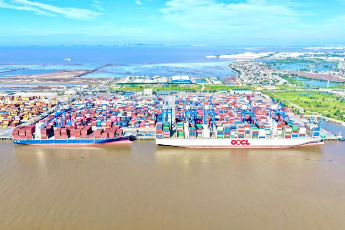 Cảng container quốc tế Tân Cảng - Hải Phòng.
