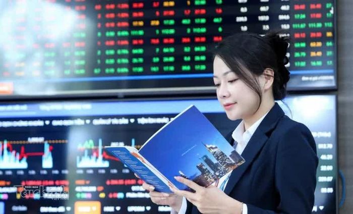 Thị trường chứng khoán khép lại phiên cuối tuần trong sắc xanh. Ảnh: Đức Thanh