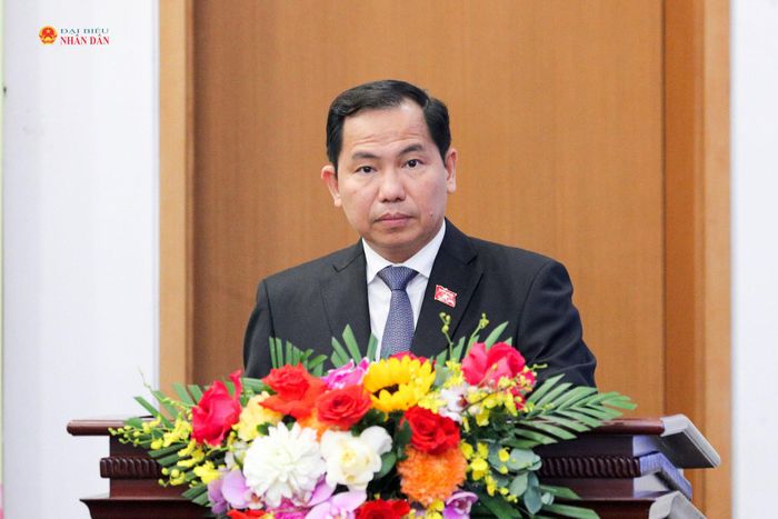 Tổng Thư ký Quốc hội, Chủ nhiệm Văn phòng Quốc hội Lê Quang Mạnh phát biểu tại họp báo