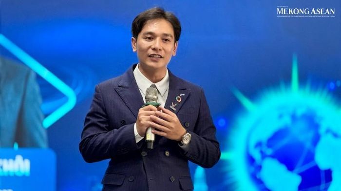 Ông Trần Anh Khôi, Trưởng ban tổ chức cuộc thi CYE 2026 chia sẻ tại sự kiện. Ảnh: Hà Anh/Mekong ASEAN.