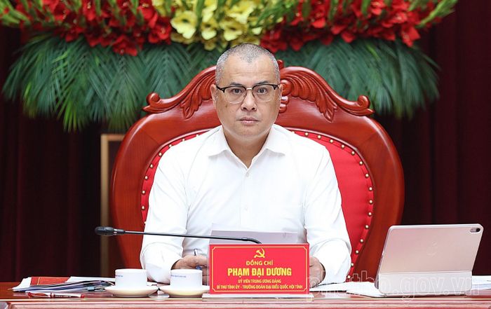 Bí thư Tỉnh ủy Phú Thọ Phạm Đại Dương chủ trì hội nghị