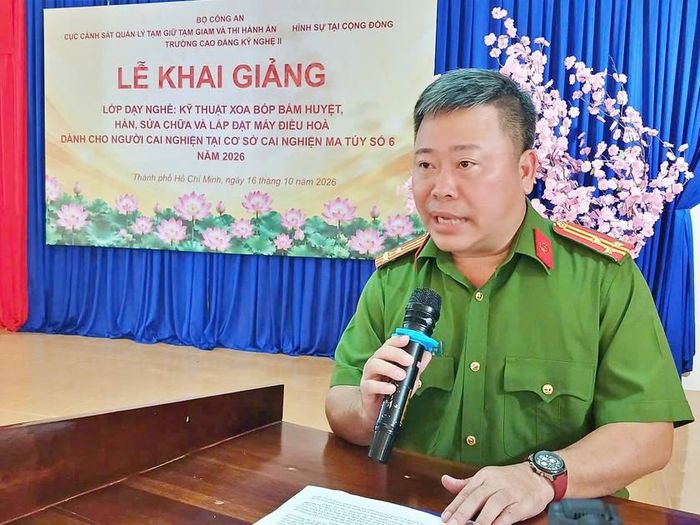 Thượng tá Nguyễn Tiến Nam, Phó trưởng Phòng Cảnh sát điều tra tội phạm về ma túy (PC04, Công an Thành phố Hồ Chí Minh).