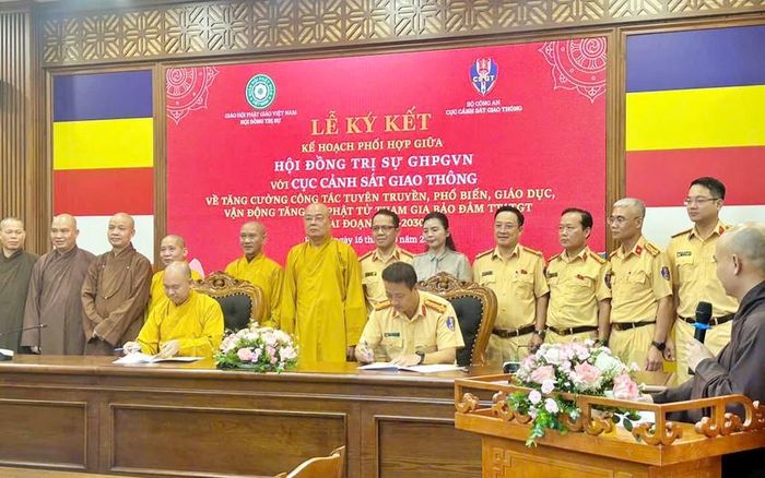 Cục Cảnh sát giao thông và Giáo hội Phật giáo Việt Nam đã ký kết kế hoạch phối hợp giai đoạn 2026-2030.
