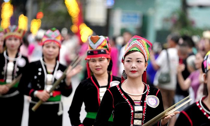 Thiếu nữ dân tộc ở Mường Lò. Ảnh: CTV