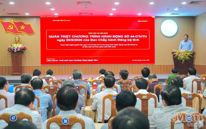 Phó Chủ tịch Thường trực UBND tỉnh Lâm Văn Bi triển khai Chương trình hành động số 44 của Tỉnh uỷ về đổi mới mô hình phát triển Việt Nam.