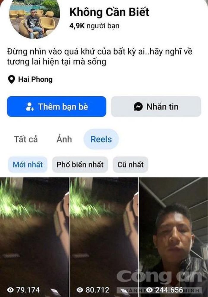 Huỳnh Văn Minh Nhựt đăng tải các video về diễn biến hành vi vi phạm pháp luật lên mạng xã hội.