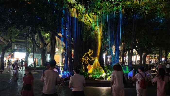 Dự án góp phần tăng trải nghiệm cho du khách về đêm. Ảnh: H.L