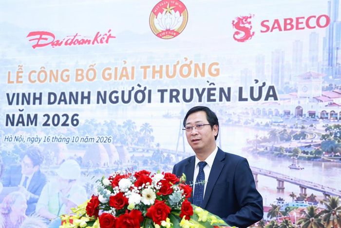 Phó Chủ tịch Ủy ban Trung ương MTTQ Việt Nam Cao Xuân Thạo phát biểu. Ảnh: Khắc Kiên