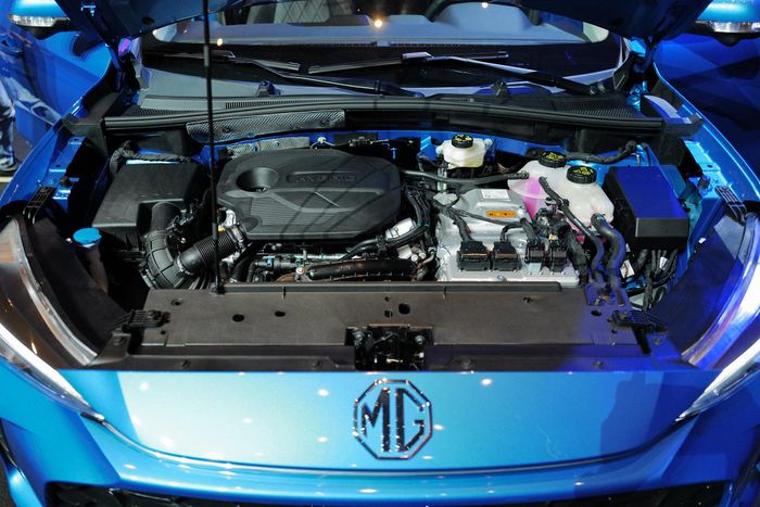 Hệ động cơ hybrid của MG ZS mới. Ảnh: Hoàng Linh