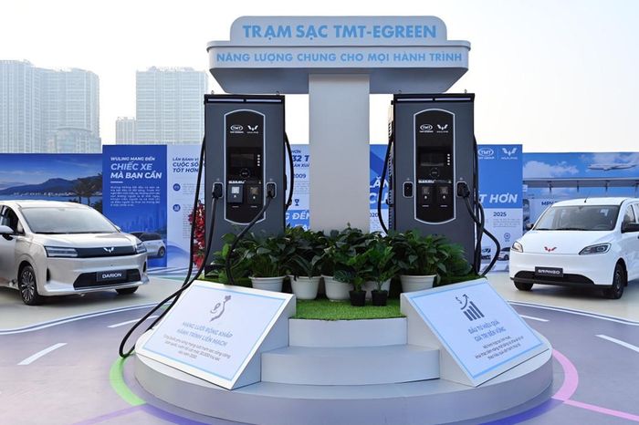 Hệ thống trạm sạc mới của TMT Group tại Việt Nam. Ảnh: PV
