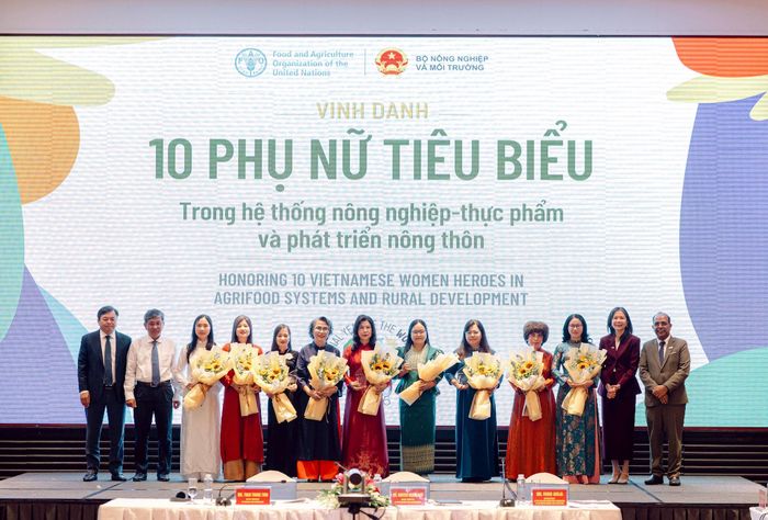 10 phụ nữ tiêu biểu trong nông nghiệp-thực phẩm và phát triển nông thôn được vinh danh nhân Ngày Lương thực Thế giới (16-10) 2026. Ảnh: FAO 