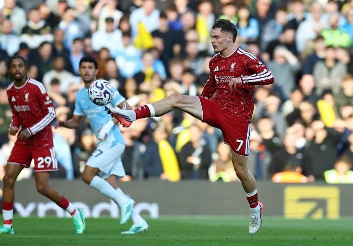  Wirtz mất bóng 16 lần trong trận Liverpool thua Man City 0-3 và bị thay ra sau 65 phút. 