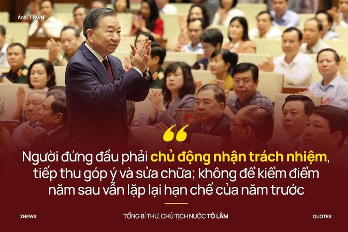 Kiểm điểm phải chỉ rõ việc chưa làm được, nguyên nhân, trách nhiệm và biện pháp khắc phục. Người đứng đầu phải chủ động nhận trách nhiệm, tiếp thu góp ý và sửa chữa; không để kiểm điểm năm sau vẫn lặp lại hạn chế của năm trước.