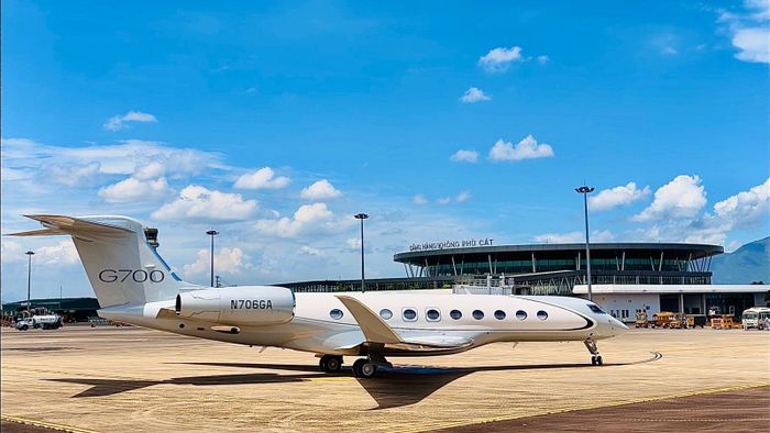  Gulfstream G700 từng xuất hiện tại sân bay Phù Cát. Ảnh: CAAV. 