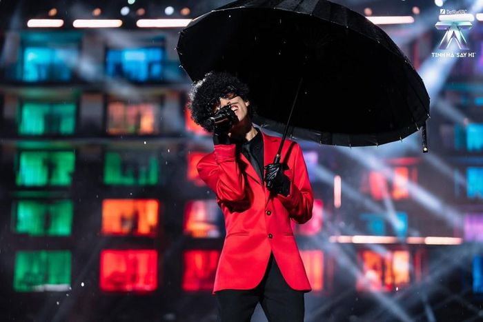 Kim Long hóa thân thành The Weeknd trong buổi tổng duyệt