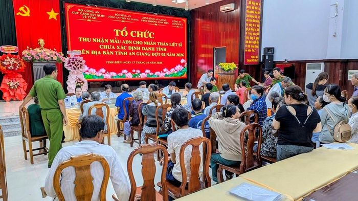 Công an tỉnh An Giang tổ chức thu nhận mẫu ADN đợt 2 năm 2026 tại phường Tịnh Biên ngày 17.10