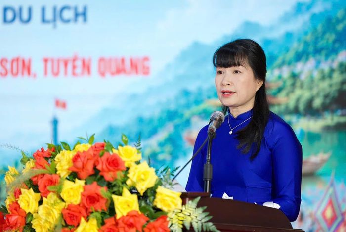 Bà Hà Thị Bích Hồng, Giám đốc Sở Văn hóa, Thể thao và Du lịch tỉnh Thái Nguyên