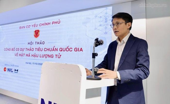 TS. Võ Xuân Hoài, Phó Giám đốc Trung tâm Đổi mới sáng tạo Quốc gia (NIC) phát biểu tại Hội thảo - Ảnh: chinhphu.vn/Diệu Anh
