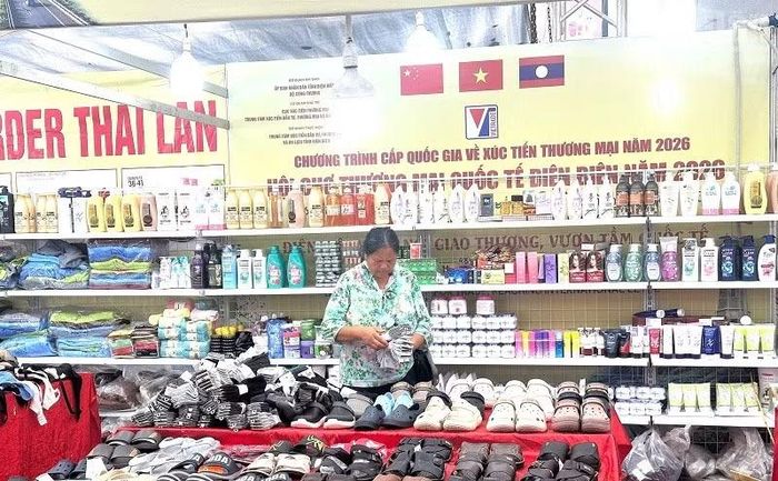 Hàng hóa được lựa chọn giới thiệu tại Hội chợ chủ yếu là các mặt hàng thông dụng, thiết yếu. (Ảnh: LÊ LAN)