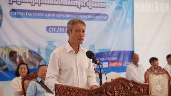 Đại sứ Việt Nam tại Vương quốc Campuchia Nguyễn Minh Vũ. (Ảnh: ĐINH TRƯỜNG)