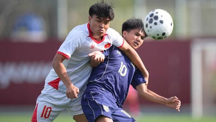 U23 Việt Nam và U23 Thái Lan trong lần so tài gần đây nhất tại CFA Team China 2026. (Ảnh: VFF)
