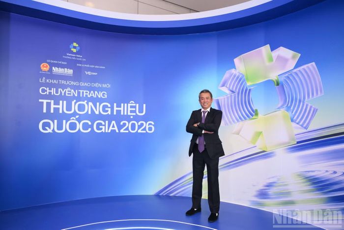 Ông Thái Như Hiệp, Chủ tịch Hội đồng quản trị kiêm Tổng Giám đốc Công ty trách nhiệm hữu hạn Vĩnh Hiệp, cho rằng xây dựng thương hiệu quốc gia cần gắn với hệ sinh thái sản xuất minh bạch, trách nhiệm và đổi mới công nghệ. (Ảnh: MINH DUY)