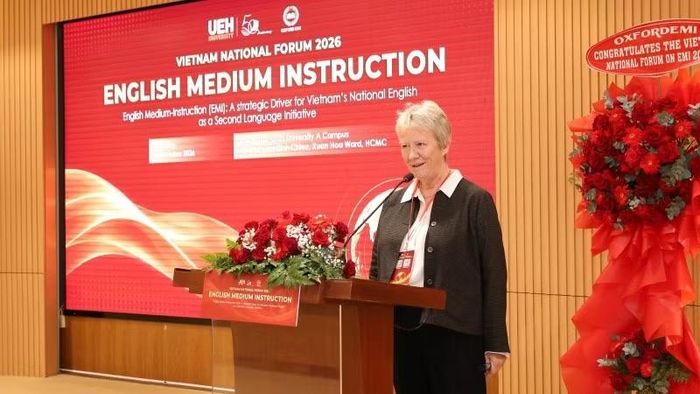 Đại biểu phát biểu tại sự kiện. (Ảnh: UEH)