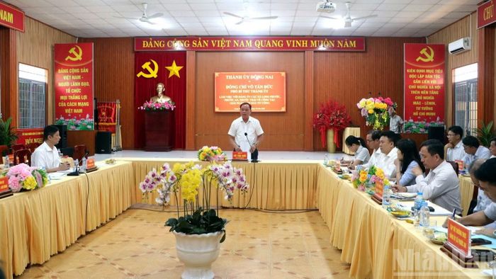 Quang cảnh buổi làm việc. (Ảnh: TV)