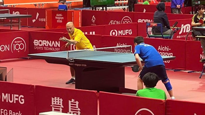 Ở nội dung đơn nam hạng thương tật 8, Phạm Minh Tuấn gặp Makhulbekov Ali, tay vợt của Kazakhstan. (Ảnh: TL)
