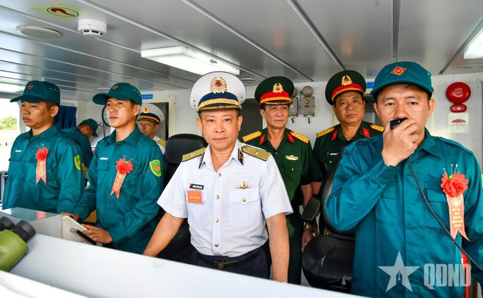 Phần thi thực hành đi biển của Hải đội Dân quân thường trực tỉnh An Giang.