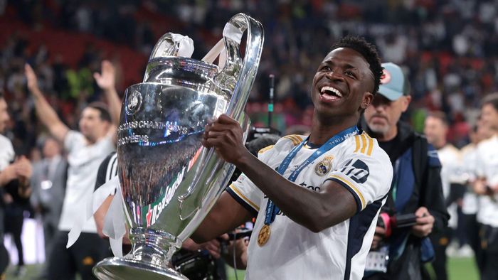  Vinicius từng là cầu thủ xuất sắc nhất Champions League mùa giải 2023-2024. Ảnh: Getty 