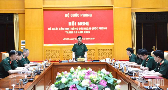 Đại tướng Phan Văn Giang chủ trì Hội nghị rà soát các hoạt động đối ngoại quốc phòng tháng 10-2026.