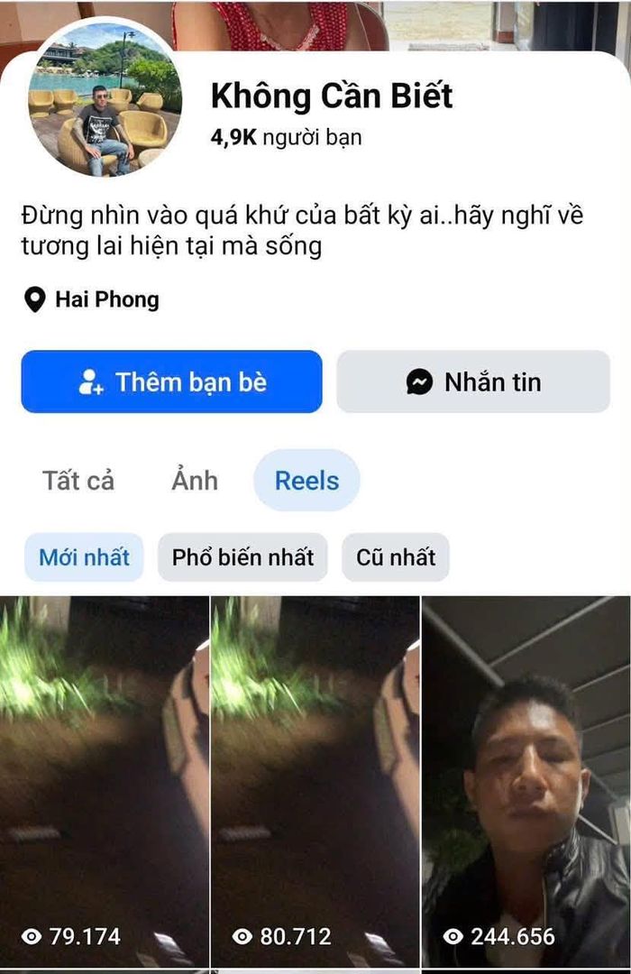 Quá trình gây rối trật tự công cộng, Nhựt quay video rồi đăng lên tài khoản Facebook “Không Cần Biết”.