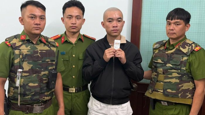 Đối tượng Nguyễn Vương Hải tại cơ quan Công an