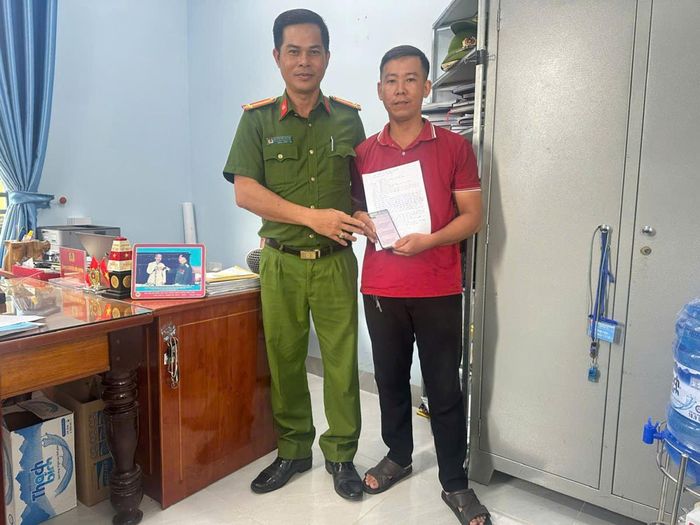 Anh Mạnh gửi thư cảm ơn đến Công an xã Thọ Phong.