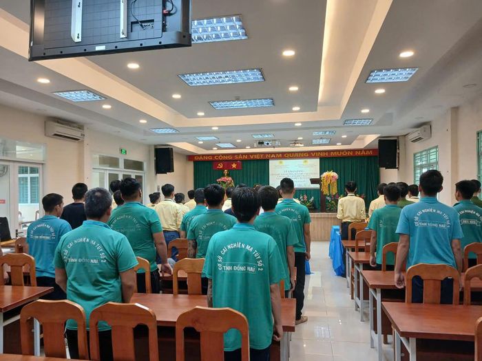 Học viên tại Cơ sở cai nghiện số 2 (Xã Phước Thái-TP Đồng Nai), cơ sở do Công an TP Đồng Nai quản lý