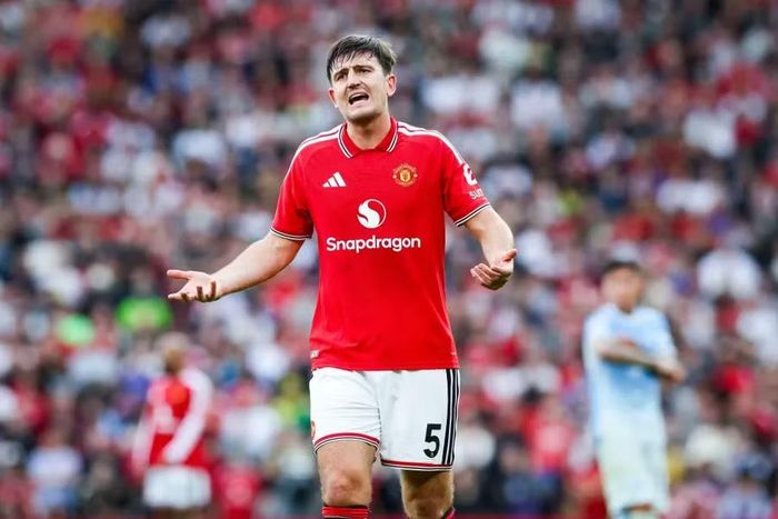 Trung vệ Harry Maguire trong màu áo Man Utd. Ảnh: Alamy.