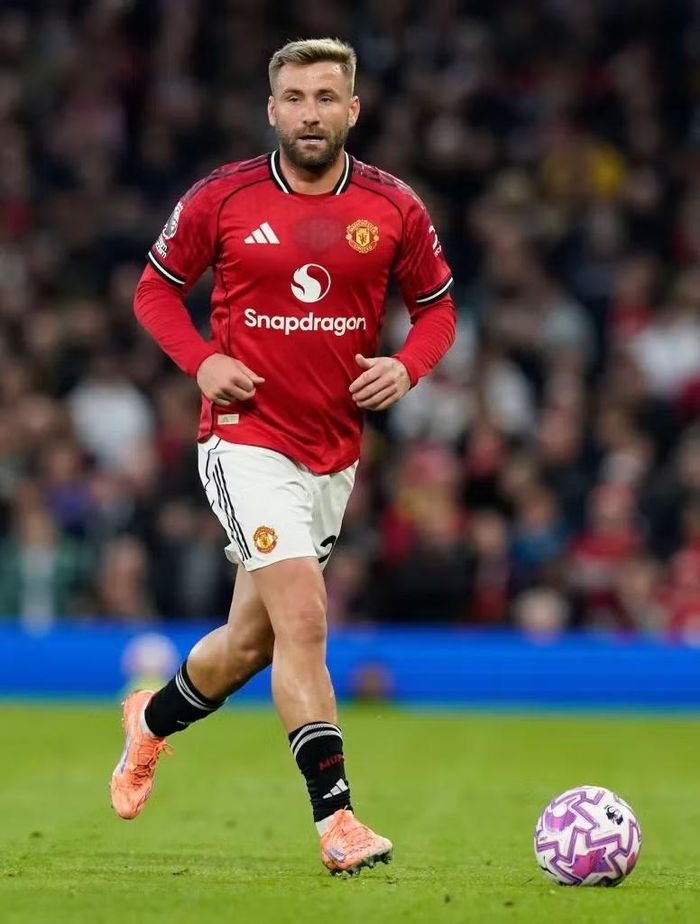 Hậu vệ Luke Shaw của Man Utd. Ảnh: Alamy.