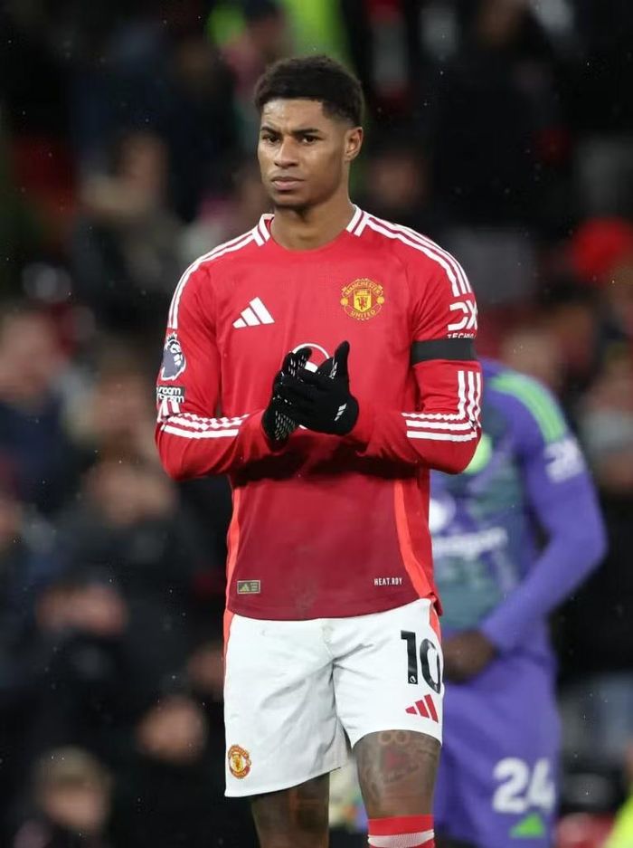 Tiền đạo Marcus Rashford đã trở lại Man Utd sau thời gian thi đấu cho Barcelona theo dạng cho mượn. Ảnh: Getty.