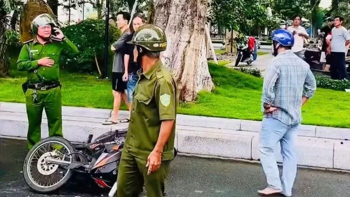 Khu vực xảy ra va chạm, nơi đối tượng Bình bóp cổ và đánh liên tiếp vào mặt nạn nhân (Ảnh: CACC)