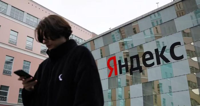 Bên ngoài văn phòng của Yandex ở Mátxcơva. (Ảnh: Reuters)